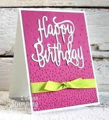 Making your cards for your friends and family can be an enjoyable hobby. Stampin Up Cards Card Making Ideas Birthday Cards Simple Cards Handmade Greeting Cards Free Card Making Birthday Happy Birthday Cards Simple Cards