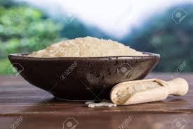 Lot Of Whole White Jasmine Rice Grains On Grey Ceramic Plate.. Stock Photo,  Picture And Royalty Free Image. Image 120397806.