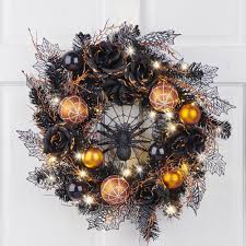 9 spooktacular halloween wreaths that will wow your guests. 40 Spooky And Festive Halloween Wreaths Popsugar Home