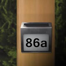 Large, small numbers and letters as house number, made in stainless steel and aluminum. Solar Lighted Address Signs House Number For House Street Mailbox Outdoor Metal Led Plaque With Buy From 25 On Joom E Commerce Platform