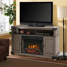Muskoka Hudson 53 In Freestanding Electric Fireplace Tv Stand In Dark Weathered Gray 370 161 205 Kit The Home Depot Fireplace Tv Stand Electric Fireplace Tv Stand Fireplace Tv