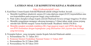 Download latihan soal ukg guru kelas sd 2019 dan kunci jawaban prediksi soal ukg guru kelas sd 2019 contoh soal ukg guru kelas sd 2019 bagi yang belum tahu jadwalnya ujian ukg guru kelas sd dijadwalkan akan dilaksanakan pada tanggal 2019. 100 Contoh Soal Dan Kunci Jawaban Asesmen Kompetensi Kepala Madrasah Akk Kemenag 2020