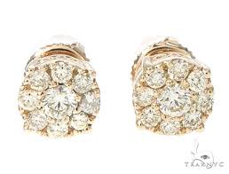 Diamond geometric earrings in 14k rose gold (1/3 ct. Men S Diamond Earrings Traxnyc