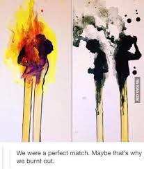 We Were A Perfect Match Maybe That S Why We Burnt Out Lora Zombie Art Artwork