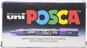Marker online market with greatest options of marker. Uni Paint Posca Paint Marker Pen 2 5mm Tip 12 Pkg White Walmart Canada