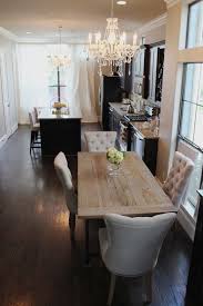 Veronika S Blushing Long Narrow Kitchen Dining Room With Overstock Maria Theresa 6 Light Crystal Dining Room Small Narrow Dining Tables Home Decor