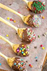 They are roughly an inch in diameter. Buckeye Chocolate Peanut Butter Truffle Spoons Call Me Pmc