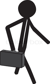 Mann Mit Business Case Stock Vektor Colourbox