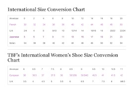 international size conversion chart clothes style