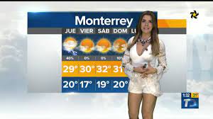 Clima en monterrey con el estado del tiempo a 14 días. Marilu Kaufman Short Blanco Y Escoten Clima Telediario Youtube