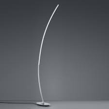Minimalistische Led Stehleuchte Aluminiumfarbig Wohnlicht