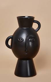 Get the best deals on black home décor vases. Amira Face Vase With Handles Matte Black Prettylittlething Qa