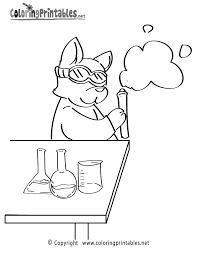 Chemistry Coloring Page Printable Cat Coloring Page Coloring Pages Free Coloring Pages