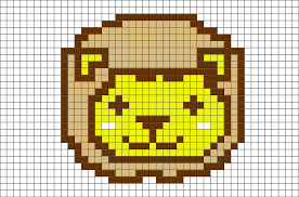 Lion Pixel Art Anime Pixel Art Pixel Art Pixel Crochet Blanket