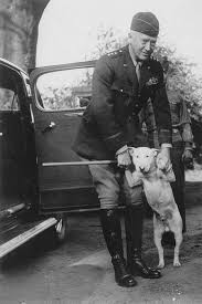General Patton With His Beloved Dog Willie War Dogs Bull Terrier World War