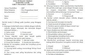 Check spelling or type a new query. Kumpulan Soal Penilaian Harian Ips Kelas 7 Semester Ganjil Bab 2 Kisi Kisi Uas