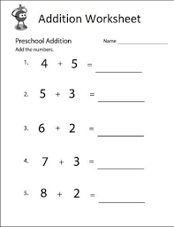Addition Worksheet For Preschool And Kindergarten Preschool And Kindergarten Addition Worksheets Kindergarten Addition Worksheets Kindergarten Worksheets