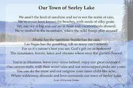 Our Town Of Seeley Lake Montana Poem By Andy Christen Seeley Lake Montana Seeley Lake Lake