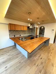 キッチン カウンター 無垢 材