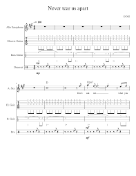 Never Tear Us Apart Piano Sheet Music Best Music Sheet