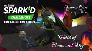Click on one and select the breed option. Child Of Flame And Sky The Sims 4 Creature Creation Sims Spark D Challenge