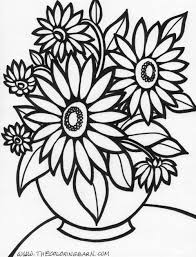 Flower Coloring Pages Printable Flower Coloring Pages Flower Coloring Sheets Sunflower Coloring Pages