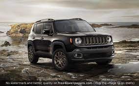 Jeep Renegade 75th Anniversary Model Hd Wallpaper Jeep Renegade Jeep Renegade Black Jeep