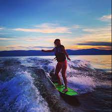Wake Surfing Flathead Lake Montana Flathead Lake Flathead Lake Montana Surfing Pictures