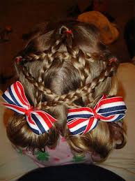 Whether it's dying your hair to match the flag, sporting red and blue eyeshadow, or even painting your face to look like old glory. 12 Amazing Fourth Of July Hairstyles For Kids Girls 2015 4th Of July Hair Modern Fashion Blog