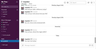 As you pointed out, it's unfortunately not possible to change a private channel to a public one at this time, as information often shared in . Inspobot Daily Inspiration Delivered To Your Slack