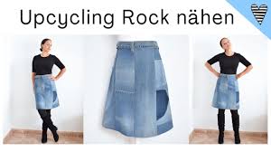So baust du deinen jeansstapel ab! Rock Aus Jeans Nahen Upcycling Diy Jeanshose Zu Jeansrock Youtube