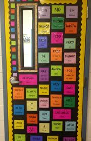 Palabras De Alta Frecuencia Used One Of The Doors To Display Words That Are Used Frequently D Spanish Classroom Door Spanish Classroom Spanish Classroom Decor