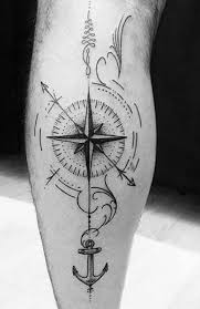 A traditionally styled and colored anchor is placed behind the wearer's ear. 20 Cool Compass Tattoo Ideas To Try 2021 The Trend Spotter