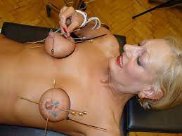 Needle nipple torture - 69 photo
