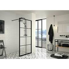 Corniche badewannenaufsatz kaufen bei bauhaus: Camargue Stockholm Duschwand 100 X 193 Cm Beschichtet Starke 6 Mm Schwarz Bauhaus