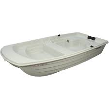 This boat holds more than 30 people comfortably and has a sun shade that covers the boat. Sun Dolphin Water Tender 9 4 Dinghy Portable Row Boat Cloud White Walmart Com Walmart Com