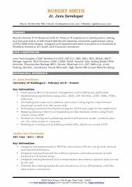 Tags for this online resume: Junior Java Developer Resume Samples Qwikresume