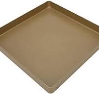 Amazon.com: Aluminum Alloy Non-Stick Baking Tray, Square Shape Baking Sheet  28 x 28 x 3 cm, Gold: Home & Kitchen