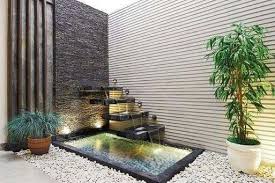 Selalu menarik melihat facade rumah minimalis, apalagi kalo ada kolam renangnya. Harga Jasa Pembuatan Taman Dengan Relief Air Terjun Tukang Taman Air Mancur Minimalis Surabaya Garden Style