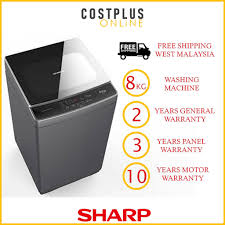 Compatible with ess712 sharp washing machine brand new high.buy ess712 sharp washing machine motor online at lazada malaysia. Free Shipping Sharp Esx858 8kg Fully Auto Washing Machine Top Load With Soft Close Tempered Glass Lid Shopee Malaysia
