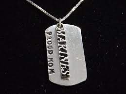 Proud Marines Mom Dog Tag Necklace Usmc Mom Jewelry Proud Etsy Mom Jewelry Mom Necklace Military Jewelry