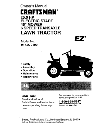 Click on an alphabet below to see the full list of models starting with that letter 16 hp electric start 42 mower 6 speed transaxle lawn tractor 917.27103. Craftsman Sears Parts Direct Manualzz