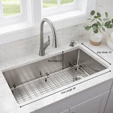We did not find results for: Glacier Bay Brushed Stainless Steel 36 In 18 Gauge Tight Radius Single Bowl Undermount Kitchen Sink With Grid And Strainer Fsur3619a1 The Home Depot Undermount Kitchen Sinks Kitchen Sink Sizes Single Basin