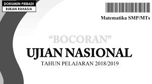Maybe you would like to learn more about one of these? Bocoran Soal Un Matematika Smp 2019 Pdf