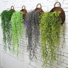 Plantas decorativas artificiales que replican a una planta natural pero sin el por ello, las plantas decorativas artificiales de interior son muy demandadas y sirven para cualquier época del año. Encontrar Mas Plantas Artificiales Informacion Acerca De 85 Cm Colgante Flor Planta Decoracion Con Plantas Artificiales Plantas Artificiales Jardines Colgantes