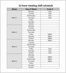 Rotating Weekend Schedule Template New Free Rotating Shift Work Schedule Template To Include In 2020 Shift Schedule Schedule Template Schedule Templates