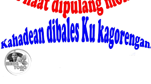 Pada sebagian wawangsalan yang sudah sering digunakan oleh masyarakat penutur bahasa sunda larik kedua sekaligus juga. Nu Asih Dipulang Sengit Nu Haat Dipulang Moha