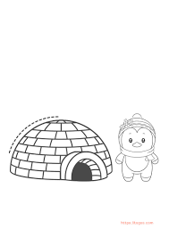 When it gets too hot to play outside, these summer printables of beaches, fish, flowers, and more will keep kids entertained. Best Igloo And Penguin Coloring Page For Kids Tsgos Com Tsgos Com