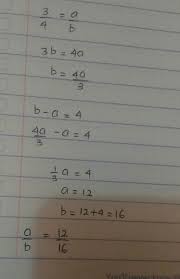 2/3 = 2x3/3x3 = 6/9. Pecahan 3 4 Senilai Dng Pecahan A B Selisih A Dan B Adalah 4 Tentukan Pecahan A B Brainly Co Id