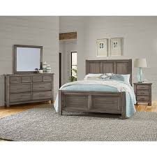 An american classic look that's comfortably familiar, but updated for modern homes. Chestnut Creek Panel Bedroom Set Pewter Vaughan Bassett Furniture Cart